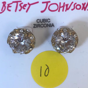 Crystal Zircon Pearl Earrings